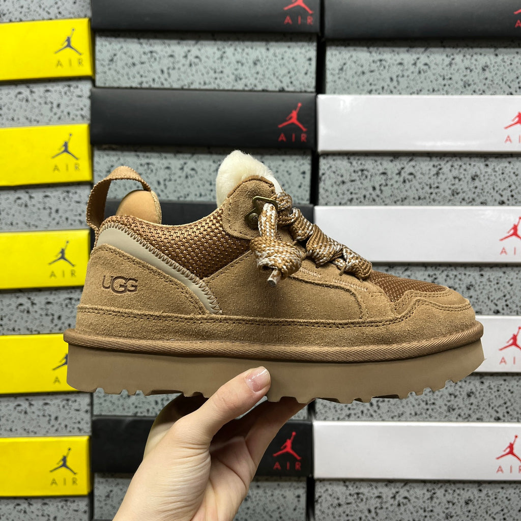 UGG Lowmel Lace-Up Sneaker – Chestnut | Style 1144032 | Sizes 35–44