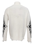 Haculla PRAISING face-motif jumper