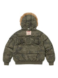 Supreme camouflage-pattern padded jacket