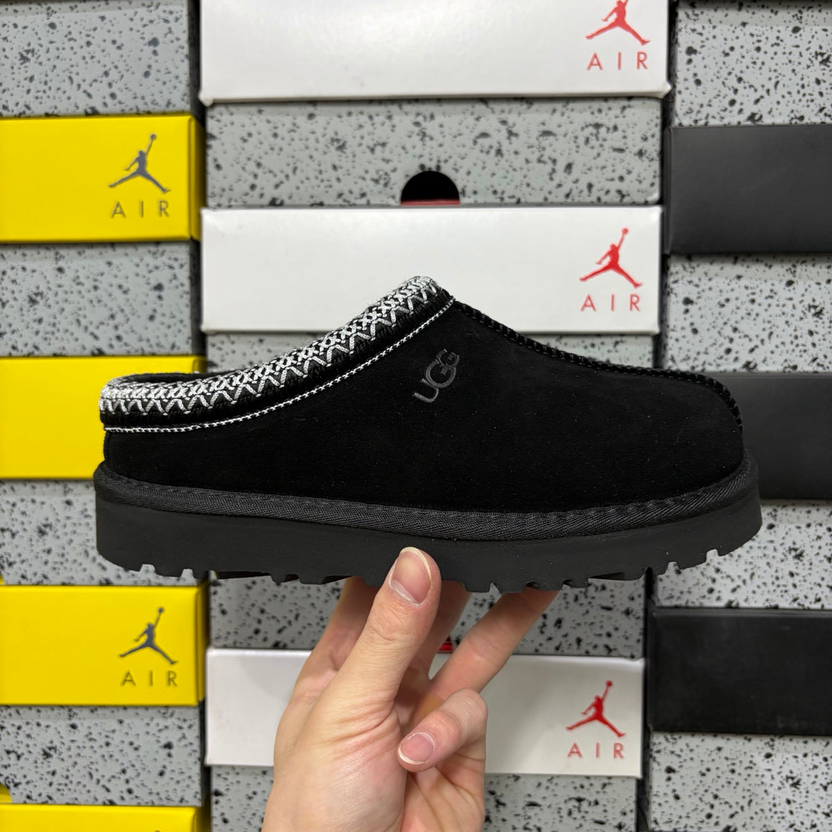 UGG Tazz Folk Embroidered Clog – Black | Style 5955 | EU 36–44