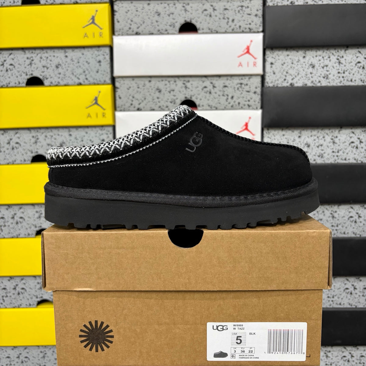 UGG Tazz Folk Embroidered Clog – Black | Style 5955 | EU 36–44