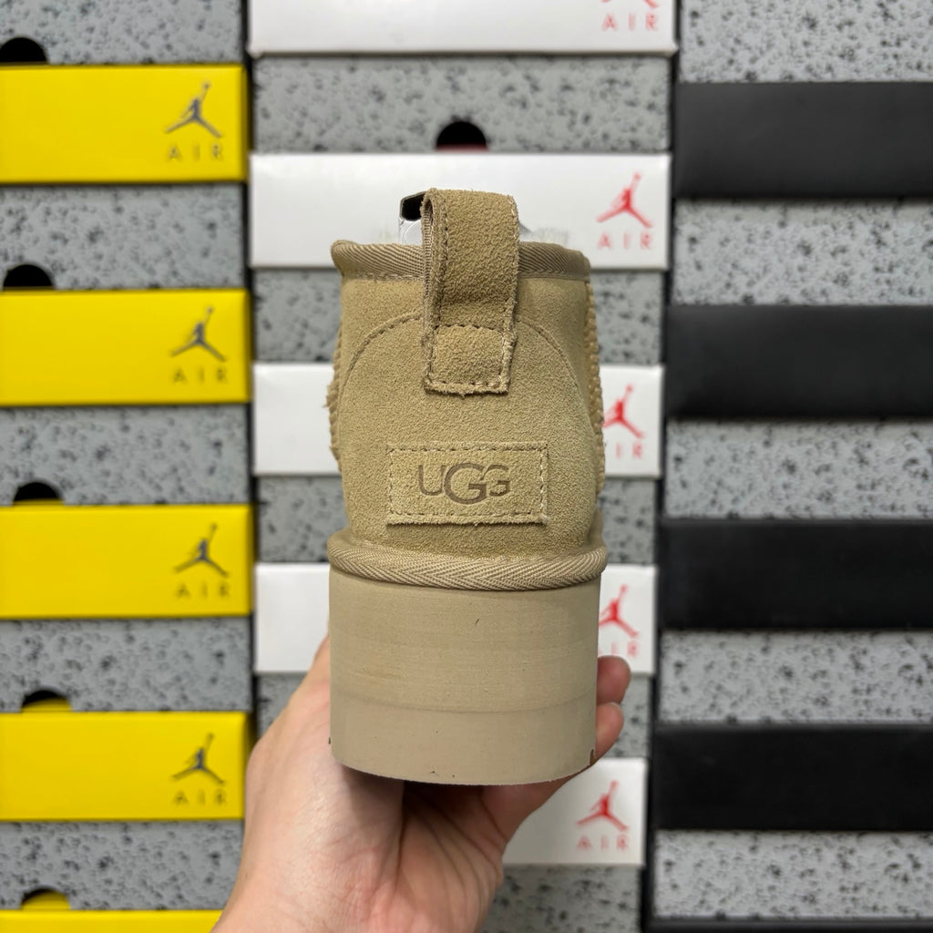 UGG Ultra Mini Platform Ankle Boot – Mustard | 5cm Sole | Style 5092 | Sizes 36–40