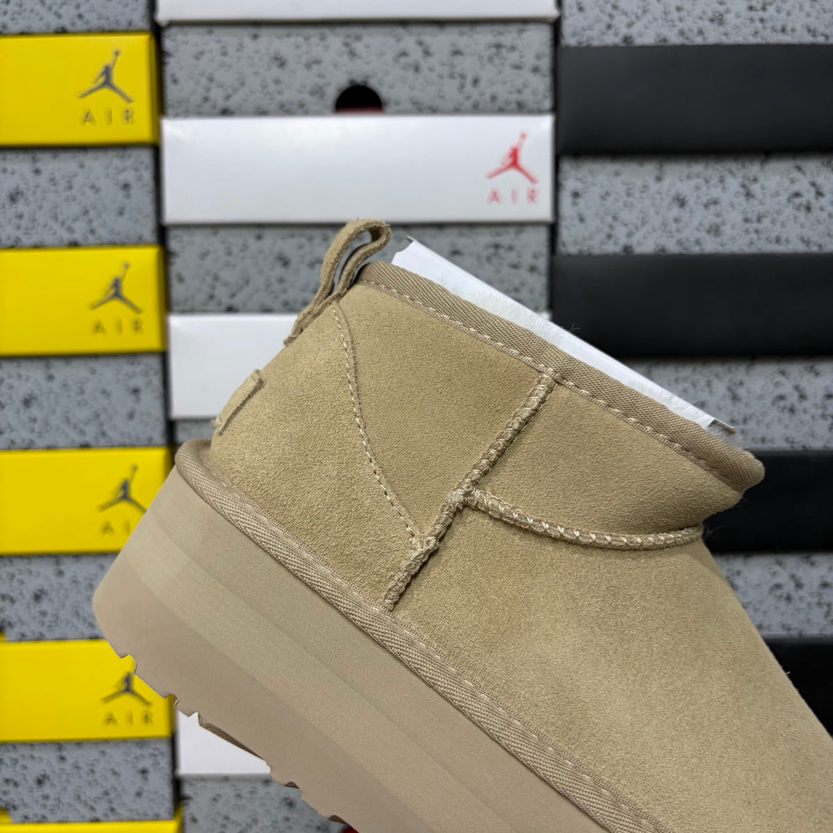 UGG Ultra Mini Platform Ankle Boot – Mustard | 5cm Sole | Style 5092 | Sizes 36–40