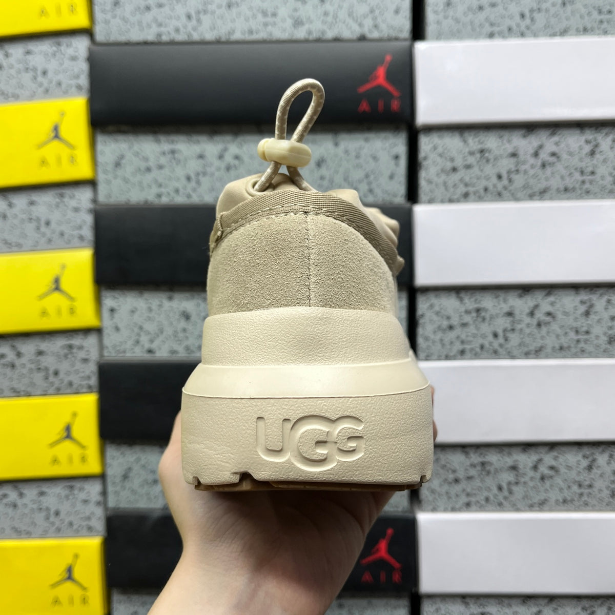 UGG Chunky Platform Sneaker – Sand & Electric Yellow | Style 1144096 | EU 35–45