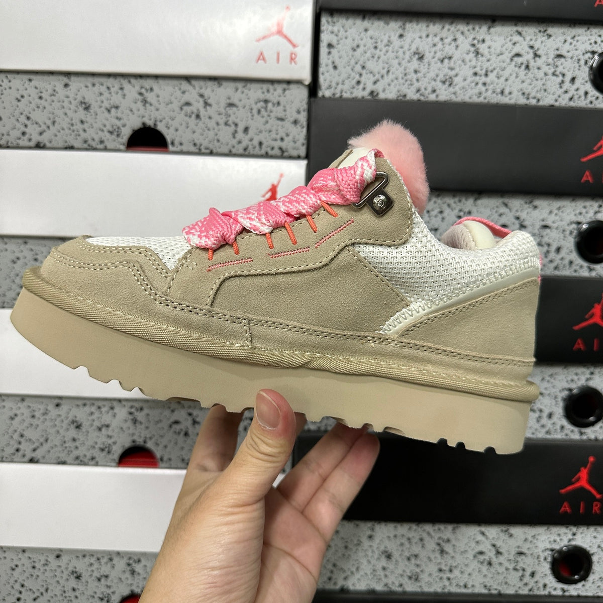 UGG Mellow Low-Top Sneaker – White/Pink | Style 4032 | EU 35–40