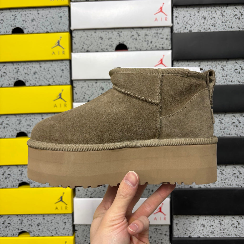 UGG Ultra Mini Platform Ankle Boot – Taupe | 5cm Sole | Style 5092 | Sizes 36–40