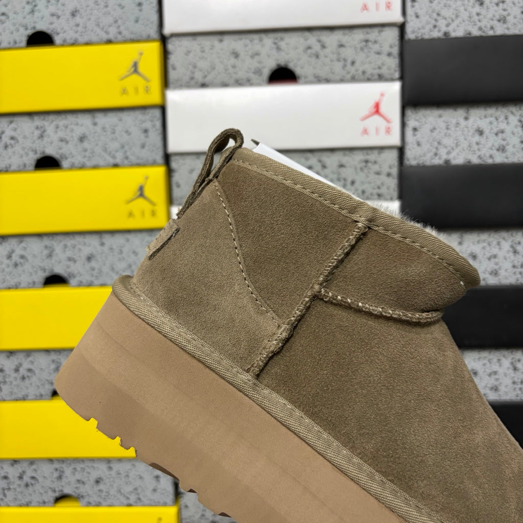 UGG Ultra Mini Platform Ankle Boot – Taupe | 5cm Sole | Style 5092 | Sizes 36–40