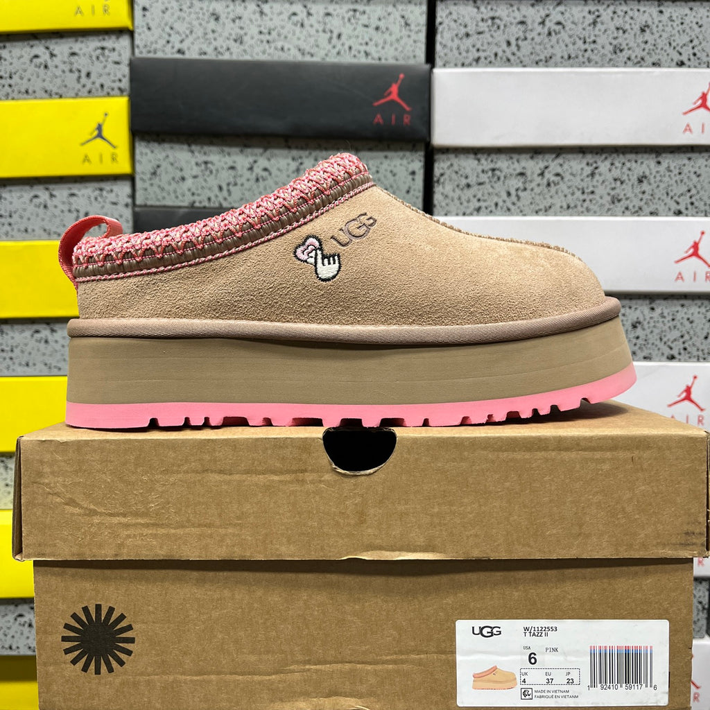 UGG Neumel Lace Boot – Sand & Pink | Style 1122553 | Sizes 35–40