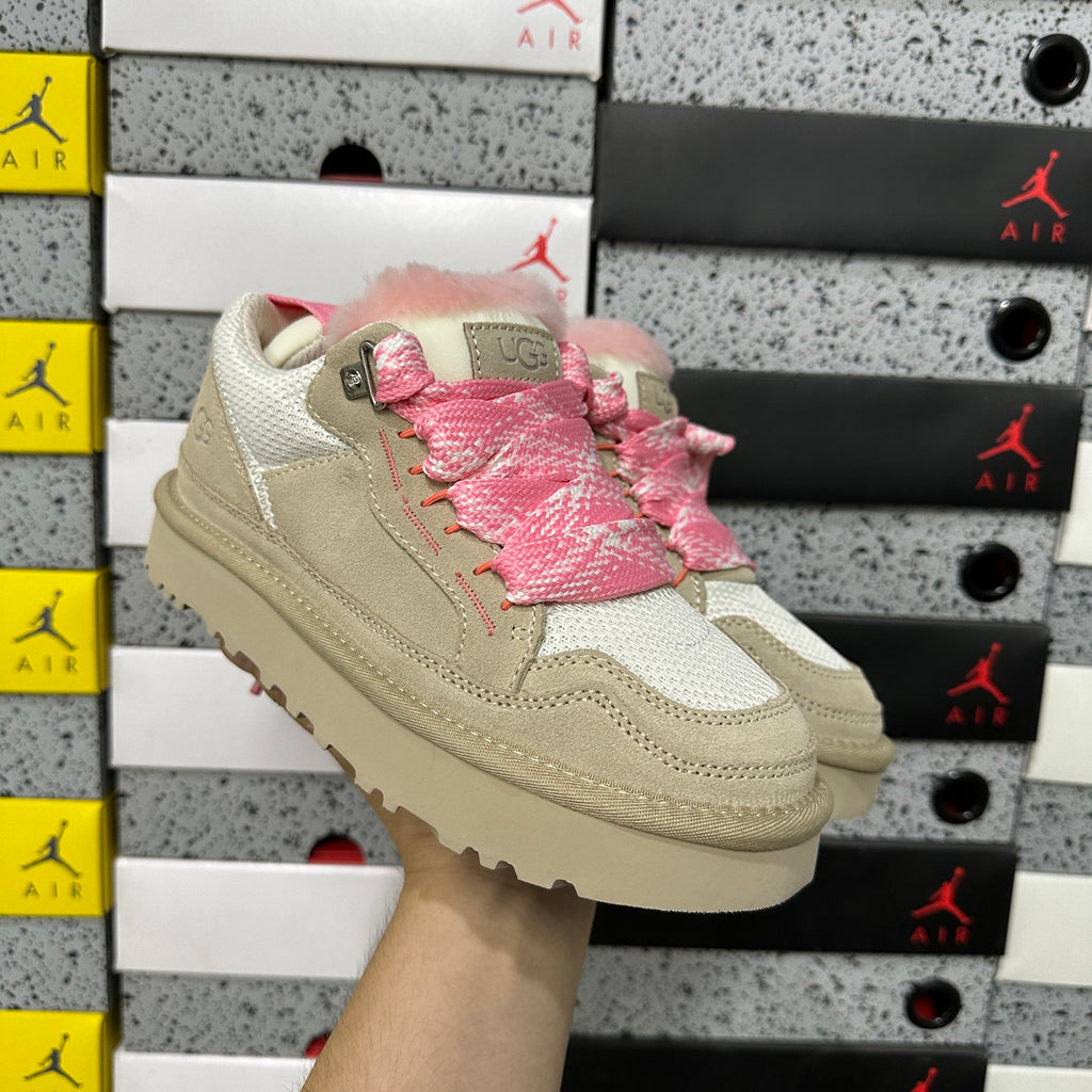 UGG Mellow Low-Top Sneaker – White/Pink | Style 4032 | EU 35–40