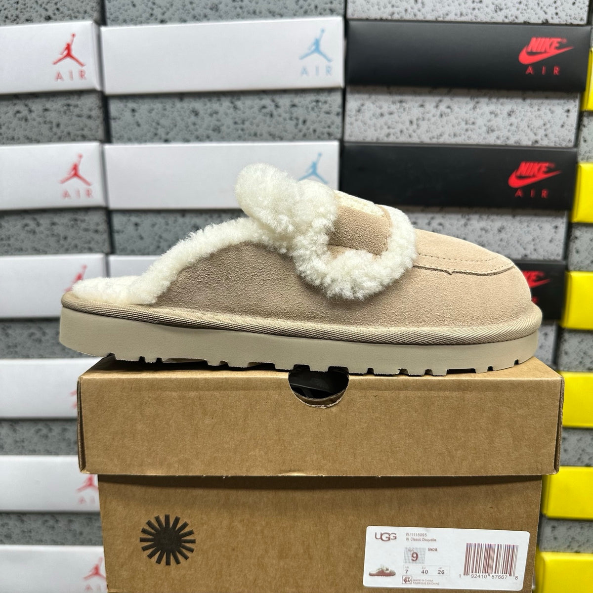 UGG Embroidered Slipper Mule – Khaki | Style 5095 | EU 35–40
