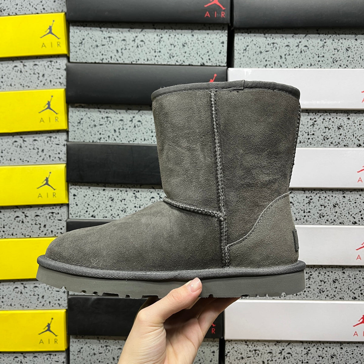 UGG Classic Short Boot – Gray | Style 1016223 | Sizes 35–40