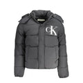 Calvin Klein Recycled Nylon Logo Puffer Jacket — Black