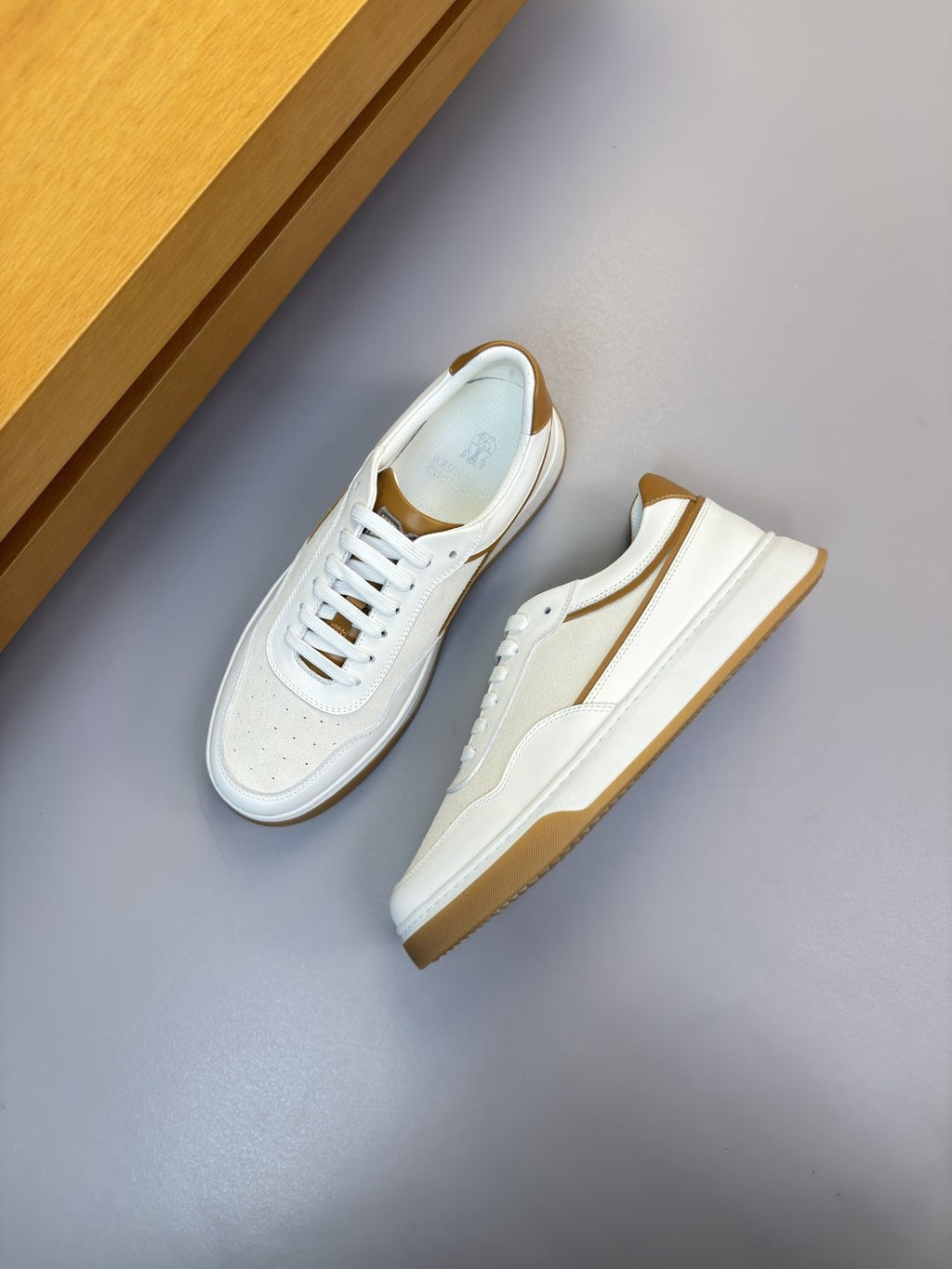 Brunello Cucinelli Color-Block Low-Top Sneakers